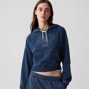GAP Women's Blue Cotton Hoodie